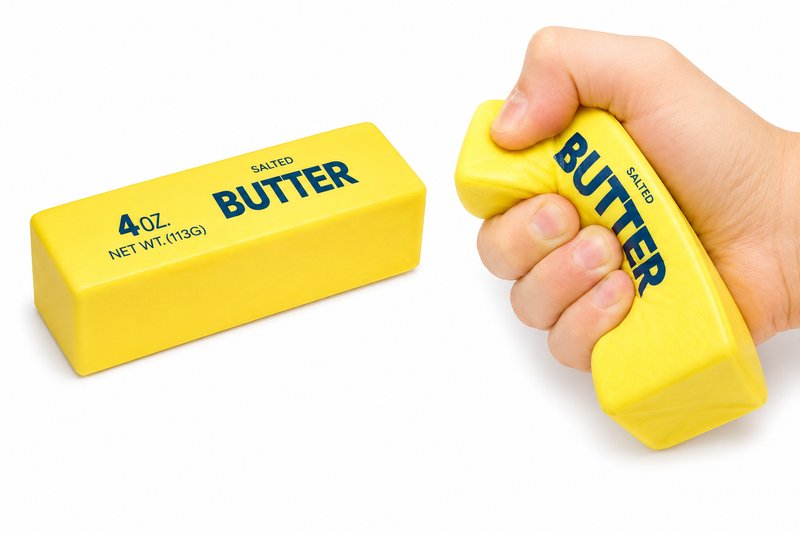 Pachnący gniotek antystresowy kostka masła BUTTER squishy