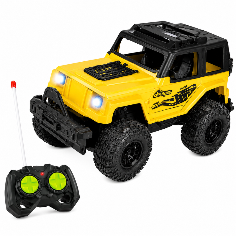 SAMOCHÓD ZDALNIE STEROWANY OFF ROAD 4x4 JEEP TERENOWY AUTO NA PILOTA 1:18