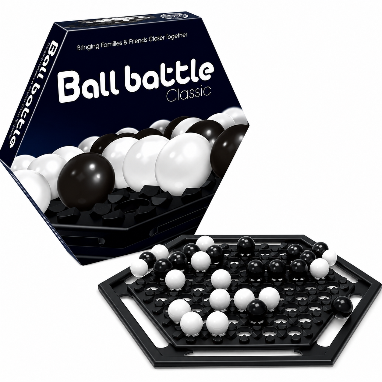 Gra logiczna Ball Battle Classic – Strategia kulki czarno-białe