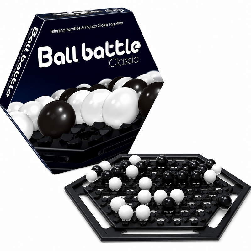 Gra logiczna Ball Battle Classic – Strategia kulki czarno-białe