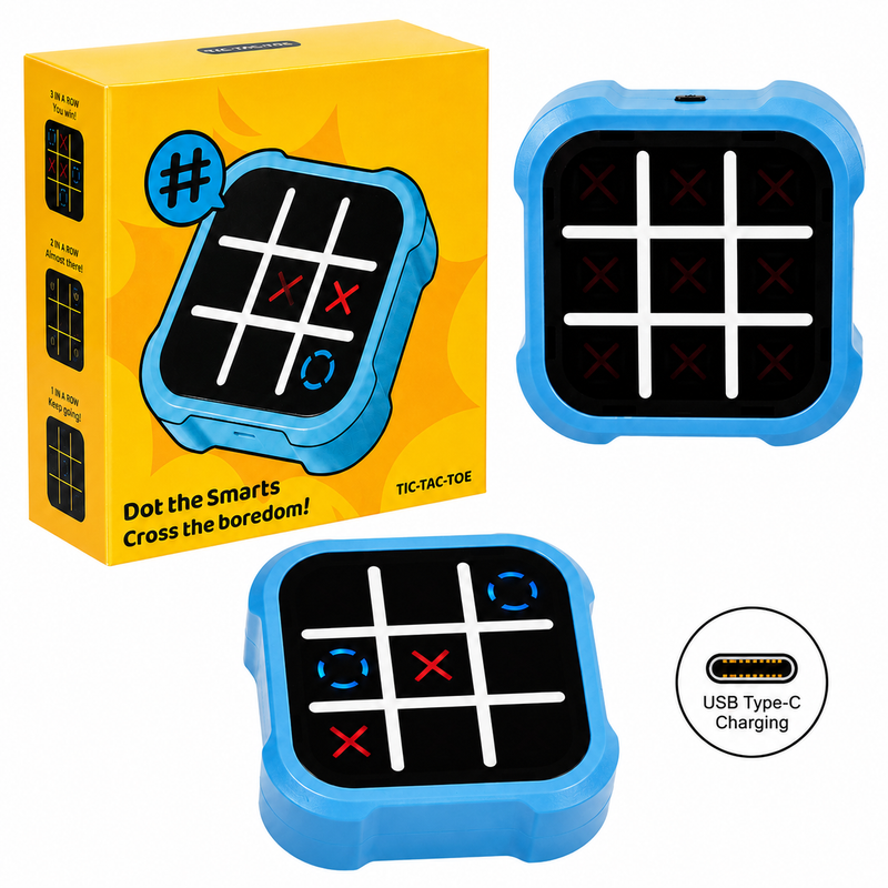 Elektroniczne Kółko i Krzyżyk Tic Tac Toe 4w1 Gra Logiczna USB