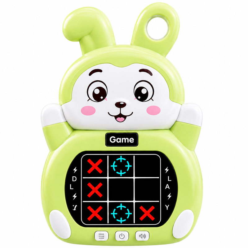 Gra elektroniczna Kółko i Krzyżyk dla 1-2 graczy tic tac toe LCD KRÓLICZEK