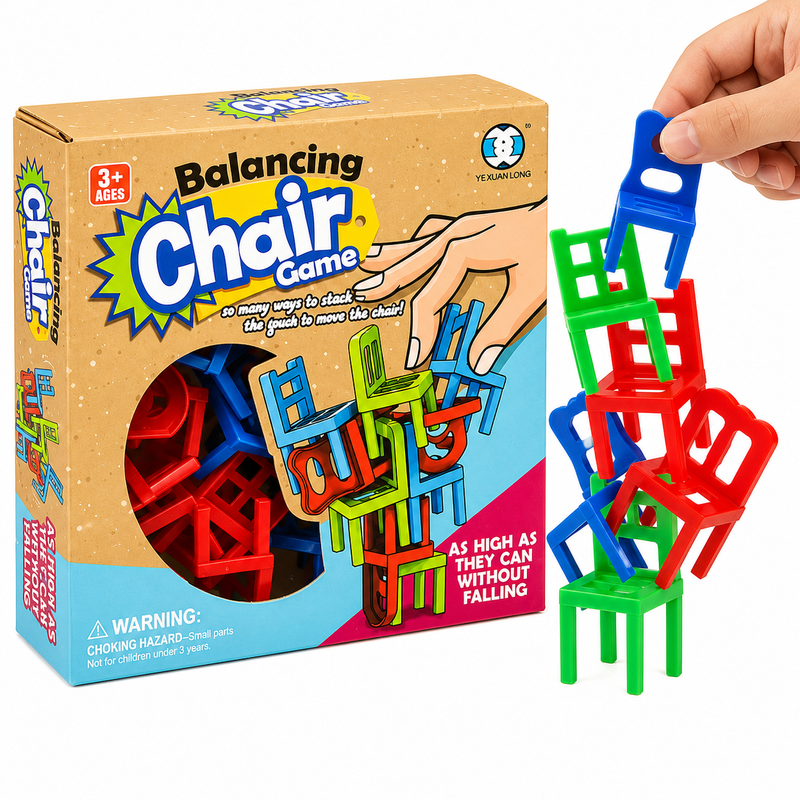Balancing Chair - gra zręcznościowa Spadające Krzesła 36 el. 3+