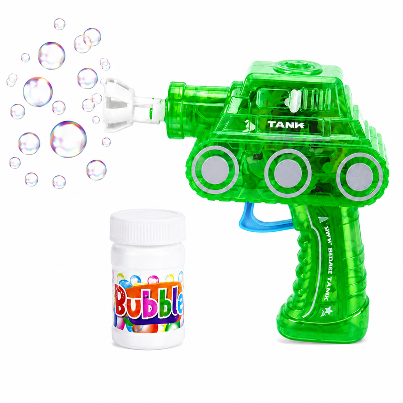 PISTOLET DO BANIEK BAŃKI MYDLANE TANK CZOŁG LED BUBBLE GUN