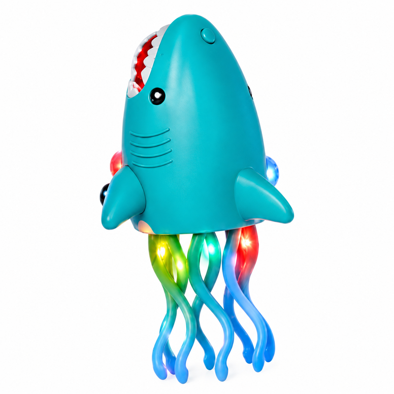 INTERAKTYWNA TAŃCZĄCA Rekin Shark Robot ZABAWKA TAŃCZY i GRA LED Muzyka