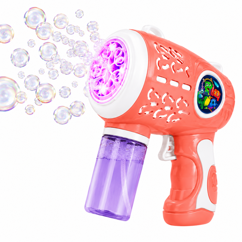 Pistolet na Bańki Mydlane LED Bubble Gun Automat Dla Dzieci