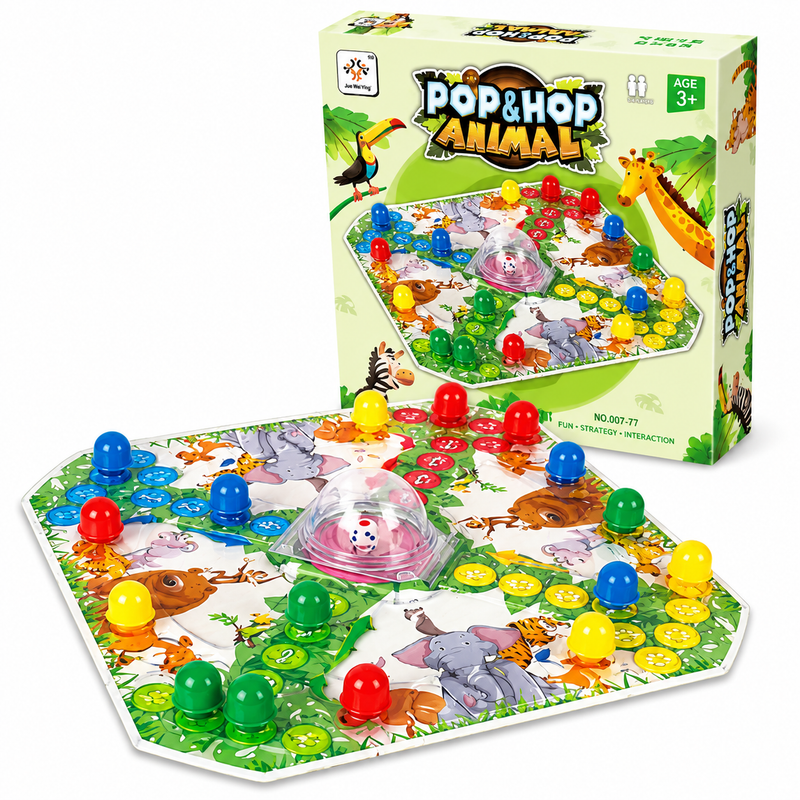 Gra Planszowa Pop & Hop Animal – Wyścig Zwierzaków, Kostka w Kopule