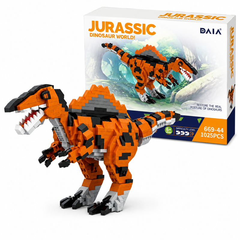 Klocki Dinozaur Spinozaur 1025 el. Jurassic Dinosaur World