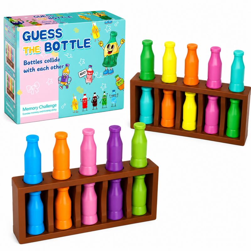 Gra logiczna Bottle Collision 10 butelek Montessori Rodzinna MEMORY
