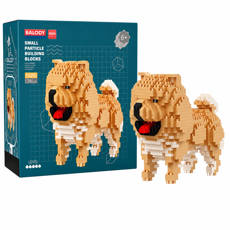 KLOCKI ZESTAW Model Psa PIES chow chow 768 Elementów DOG