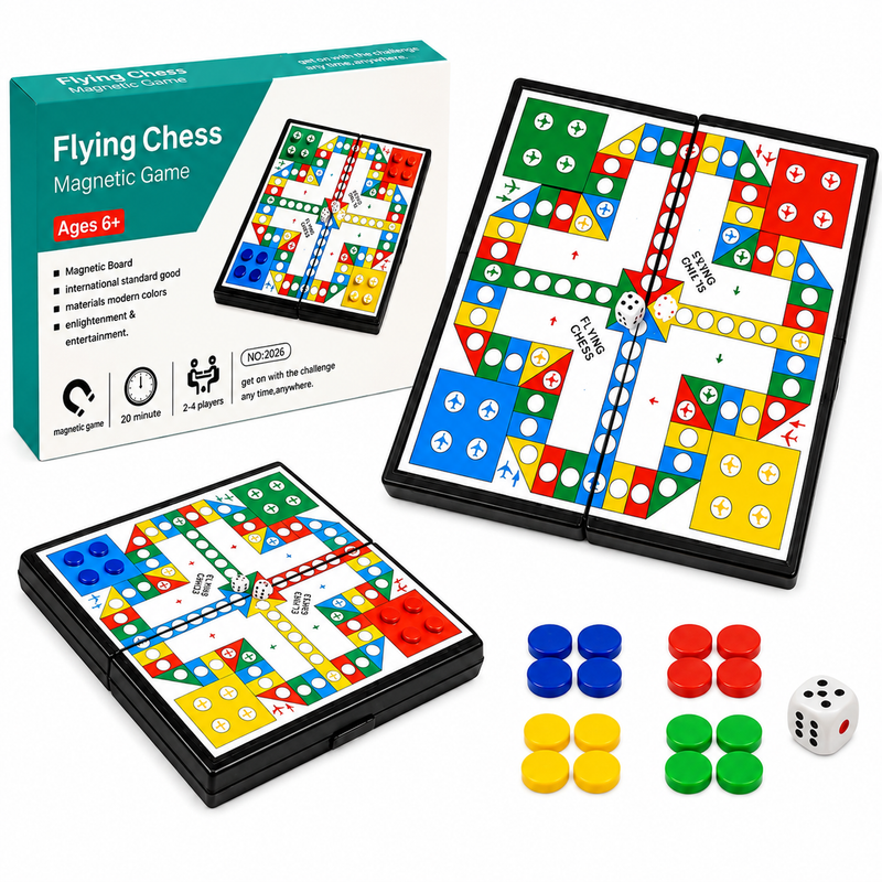MAGNETIC TRAVEL GAME LUDO 19x19 cm – HIGH QUALITY WORKMANSHIP