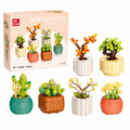 KLOCKI BONSAI DIARY ZESTAW ROŚLIN W DONICZKACH 520 EL PREZENT DIY DEKORACJA