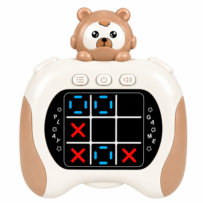 Gra elektroniczna Kółko i Krzyżyk dla 1-2 graczy tic tac toe LCD MIŚ