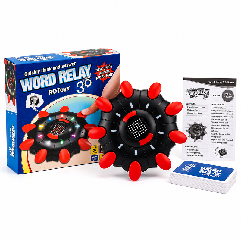 Gra Słowna Elektroniczna Word Relay Refleks Arcade LED Imprezowa Rodzinna