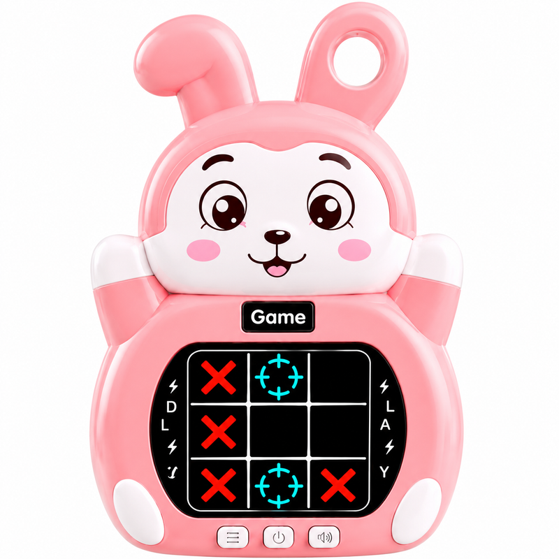 Gra elektroniczna Kółko i Krzyżyk dla 1-2 graczy tic tac toe LCD KRÓLICZEK