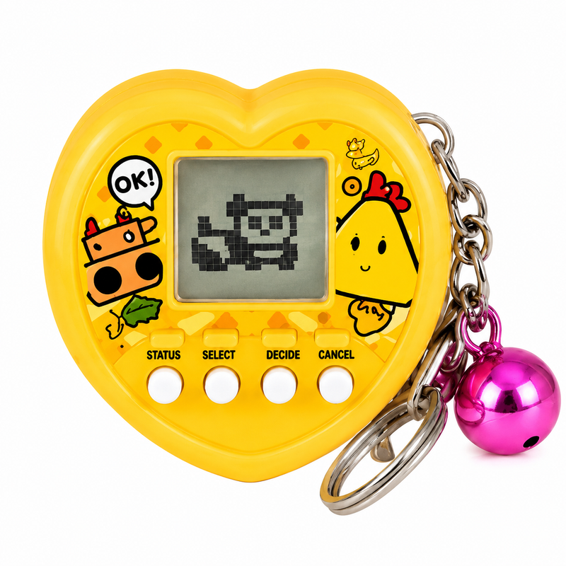 PET EGG 168w1 Tamagotchi Serce LCD Brelok Gra Elektroniczna Prezent