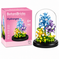 Klocki BotaniBricks Hortensja pod kloszem 180 el prezent dekoracja 6+