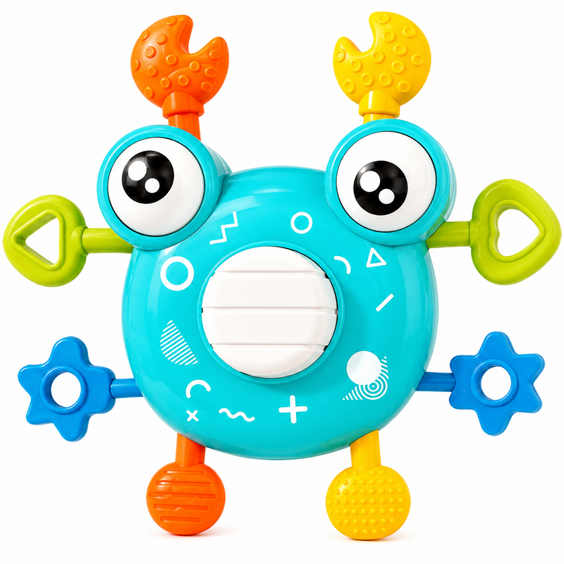 Zabawka Sensoryczna dla Niemowląt Krab Montessori Spinner Edukacyjna