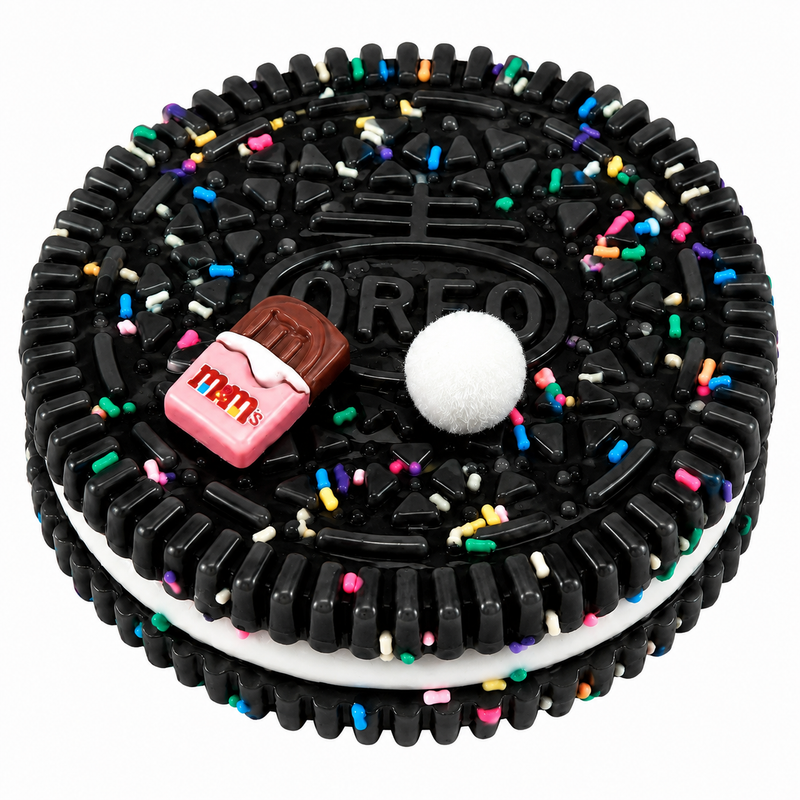 Gniotek Sensoryczny Cookie Różowe Ciasteczko Antystresowe Squishy 10 cm