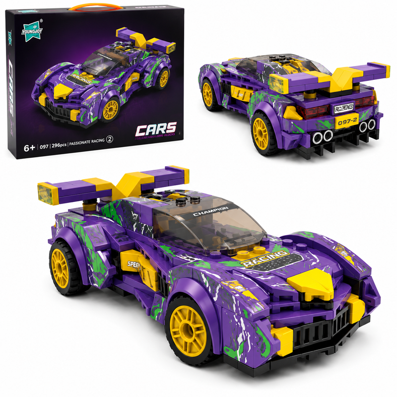 Klocki Auto Sportowe Speed Car Pull Back 309 el. Wyścigowe 6+