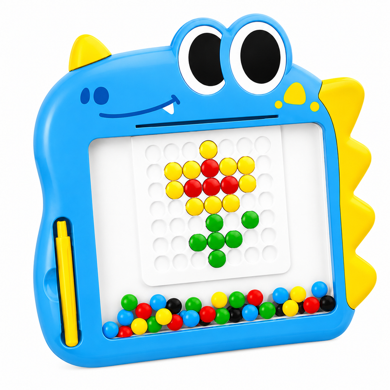 TABLICA MAGNETYCZNA DINOZAUR MOZAIKA EDUKACYJNA DLA DZIECI 3+