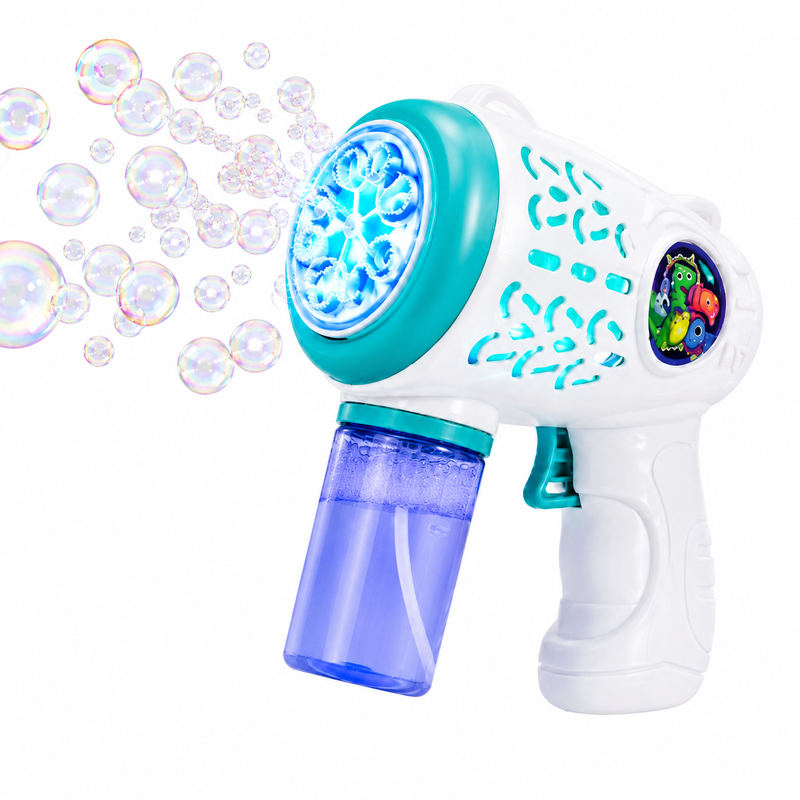 Pistolet na Bańki Mydlane LED Bubble Gun Automat Dla Dzieci