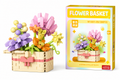 Klocki koszyk kwiatów Flower Basket 298 el prezent dekoracja model 3D 6+