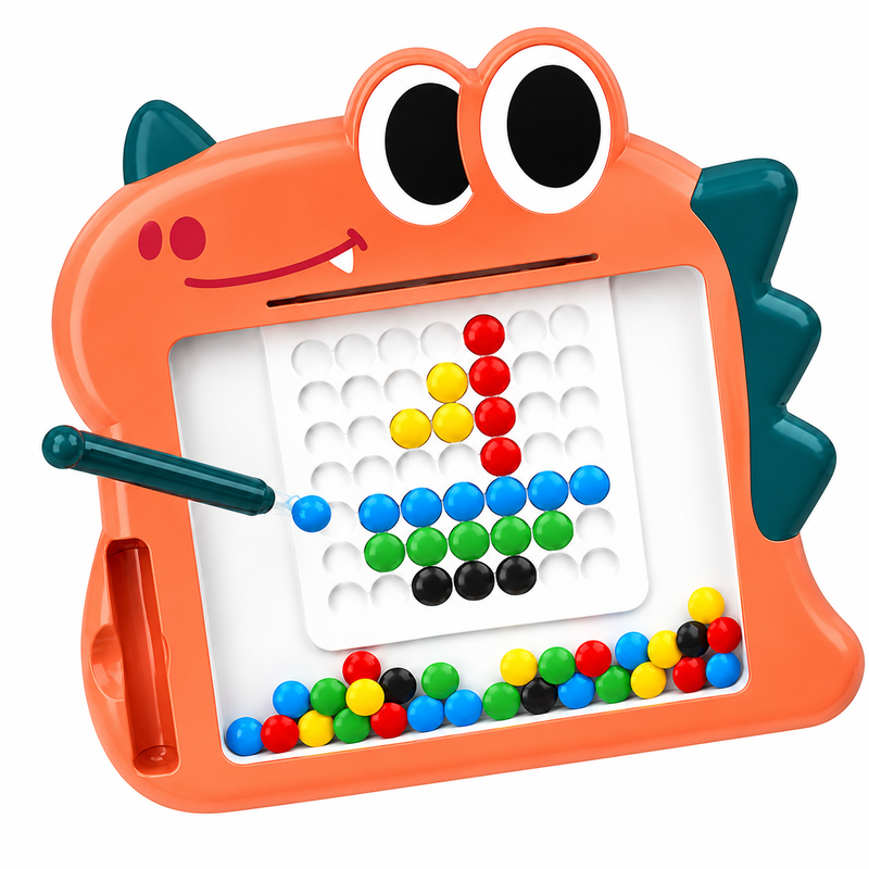 TABLICA MAGNETYCZNA DINOZAUR MOZAIKA EDUKACYJNA DLA DZIECI 3+