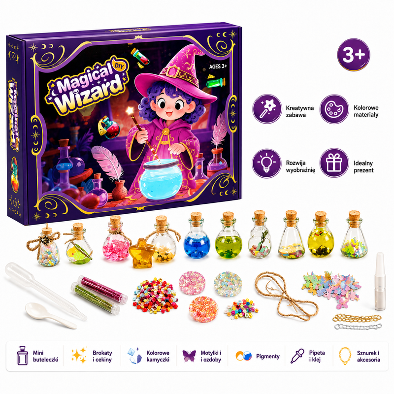Zestaw Kreatywny DIY Magic Wizard – Magiczne Eliksiry Dla Dzieci