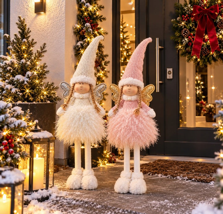 Aniołek świąteczny 56 cm z regulowaną wysokością – długie nogi