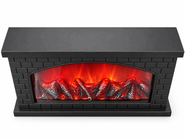 Kominek dekoracyjny LED 40 cm z efektem ognia USB / baterie