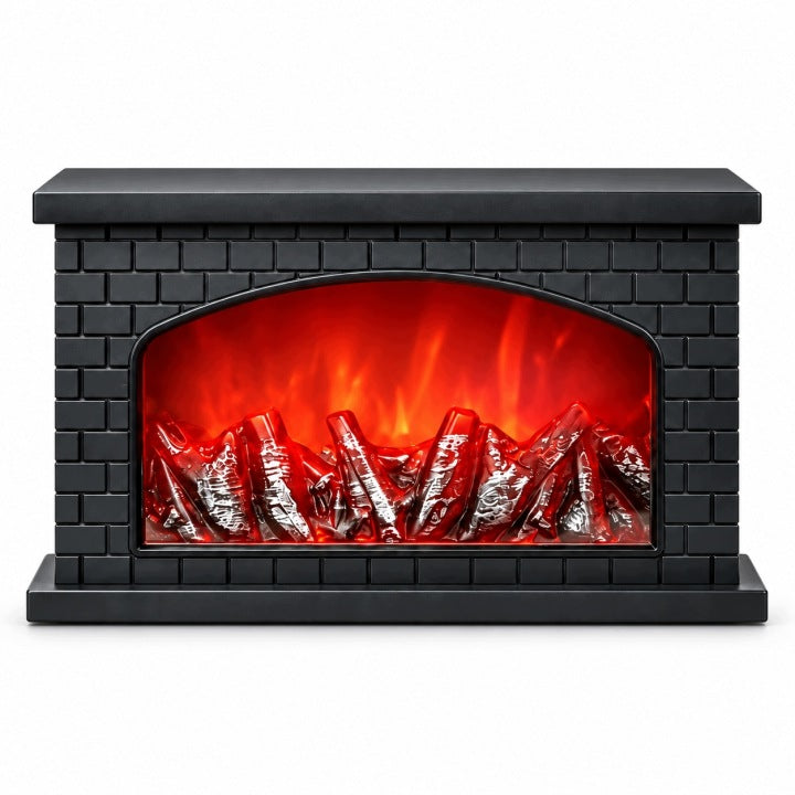Kominek dekoracyjny LED 40 cm z efektem ognia USB / baterie