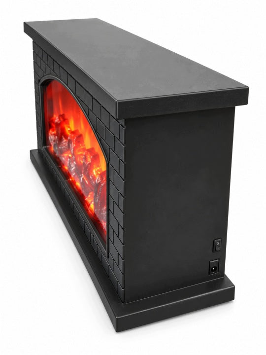 Kominek dekoracyjny LED 40 cm z efektem ognia USB / baterie