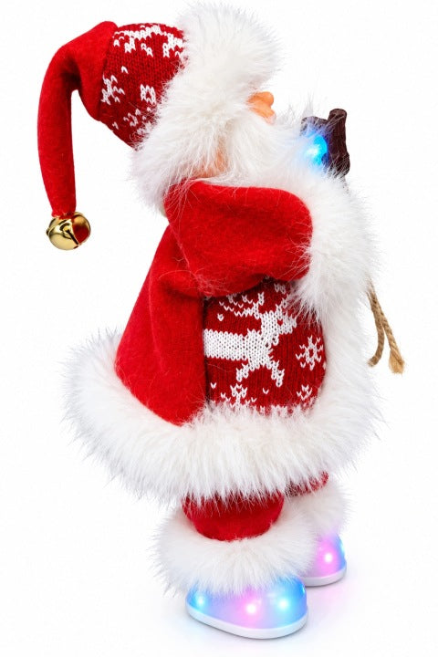Tańczący Mikołaj 30 cm Jingle Bells z podświetleniem LED