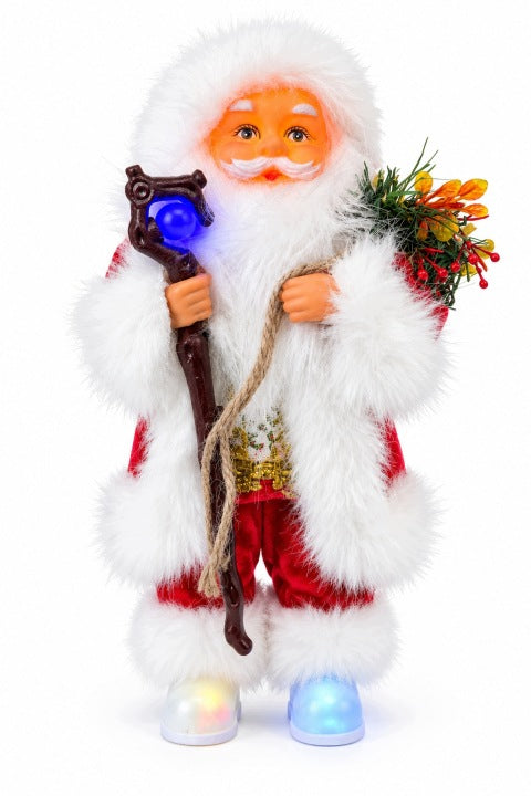 Tańczący Mikołaj 30 cm Jingle Bells z podświetleniem LED