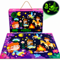 Puzzle świecące w ciemności 96 el. Księżniczka Luminous Puzzle 3+