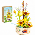 Klocki Konstrukcyjne Flower Bukiet Kwiatów w skrzynce 560 el. 3D DIY