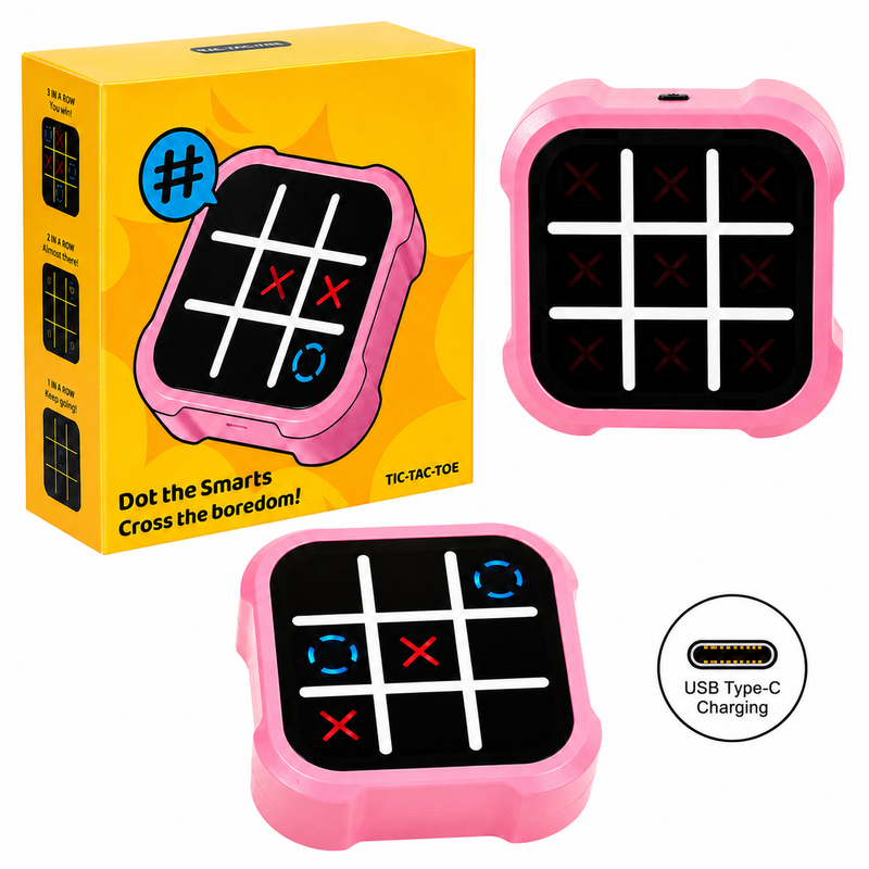 Elektroniczne Kółko i Krzyżyk Tic Tac Toe 4w1 Gra Logiczna USB