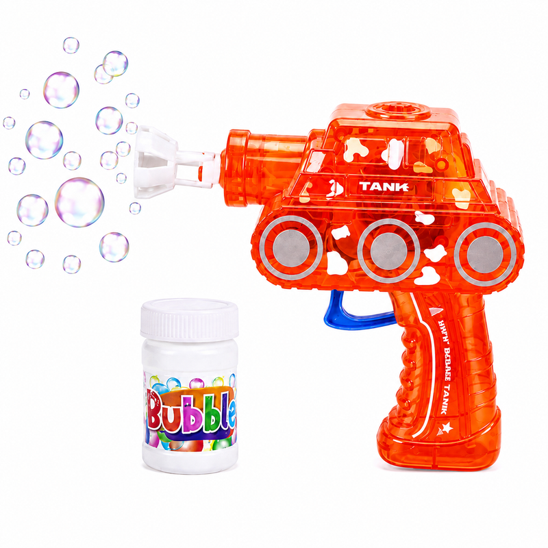 PISTOLET DO BANIEK BAŃKI MYDLANE TANK CZOŁG LED BUBBLE GUN
