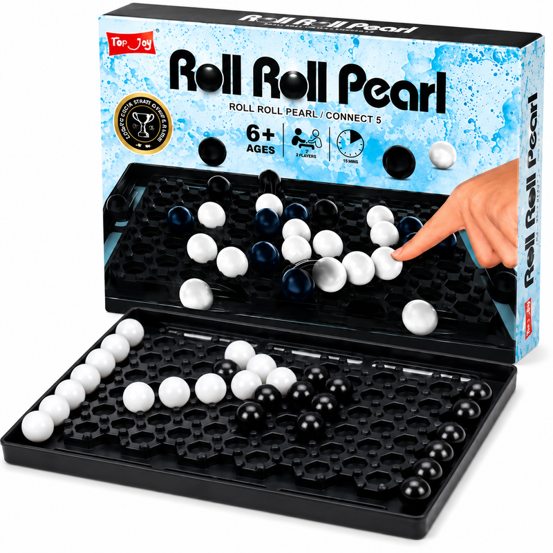 Gra Logiczna Roll Roll Pearl: Kulki, Connect 5, 2w1, 6+