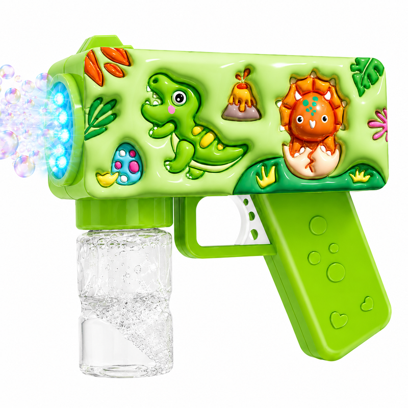 Pistolet na Bańki Mydlane LED Automat Bubble Gun Dla Dzieci