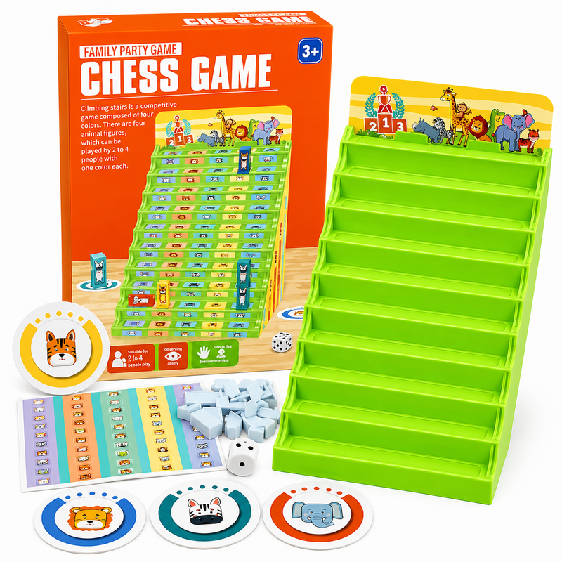 Board Game Family Ladder Climb Animals for Children 3+