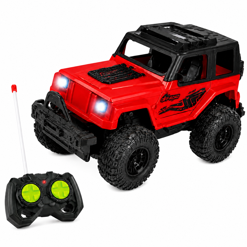 SAMOCHÓD ZDALNIE STEROWANY OFF ROAD 4x4 JEEP TERENOWY AUTO NA PILOTA 1:18