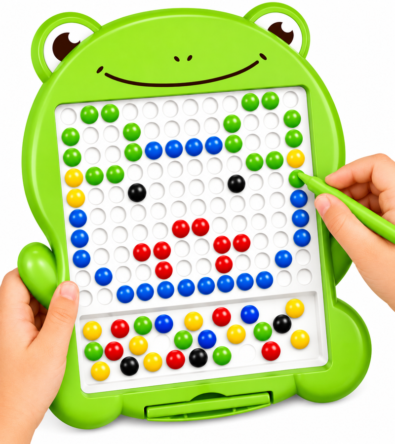 TABLICA MAGNETYCZNA ŻABKA MOZAIKA EDUKACYJNA DLA DZIECI 3+