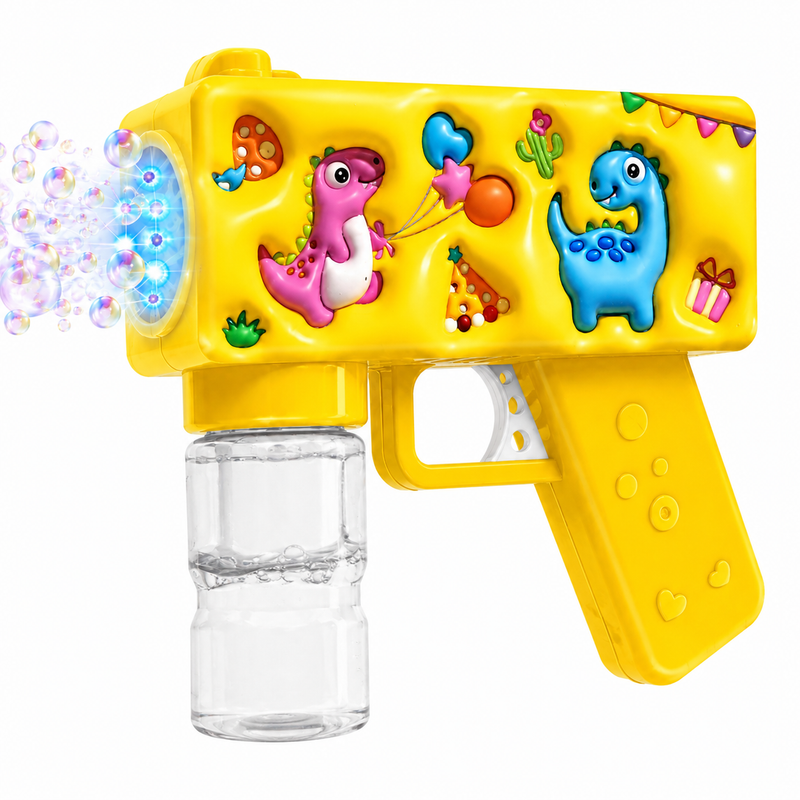 Pistolet na Bańki Mydlane LED Automat Bubble Gun Dla Dzieci