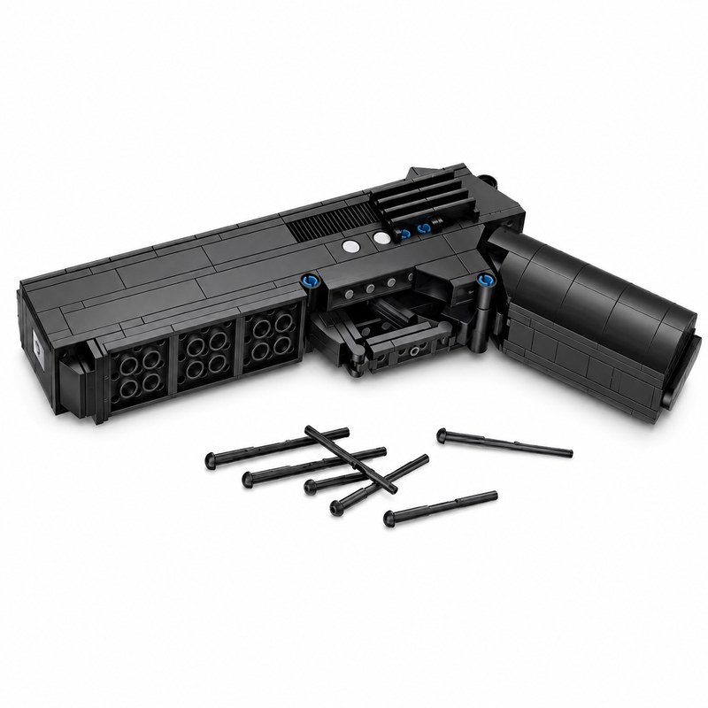 Klocki konstrukcyjne Pistolet EJECTION 3w1 Czarny – 238 elementów