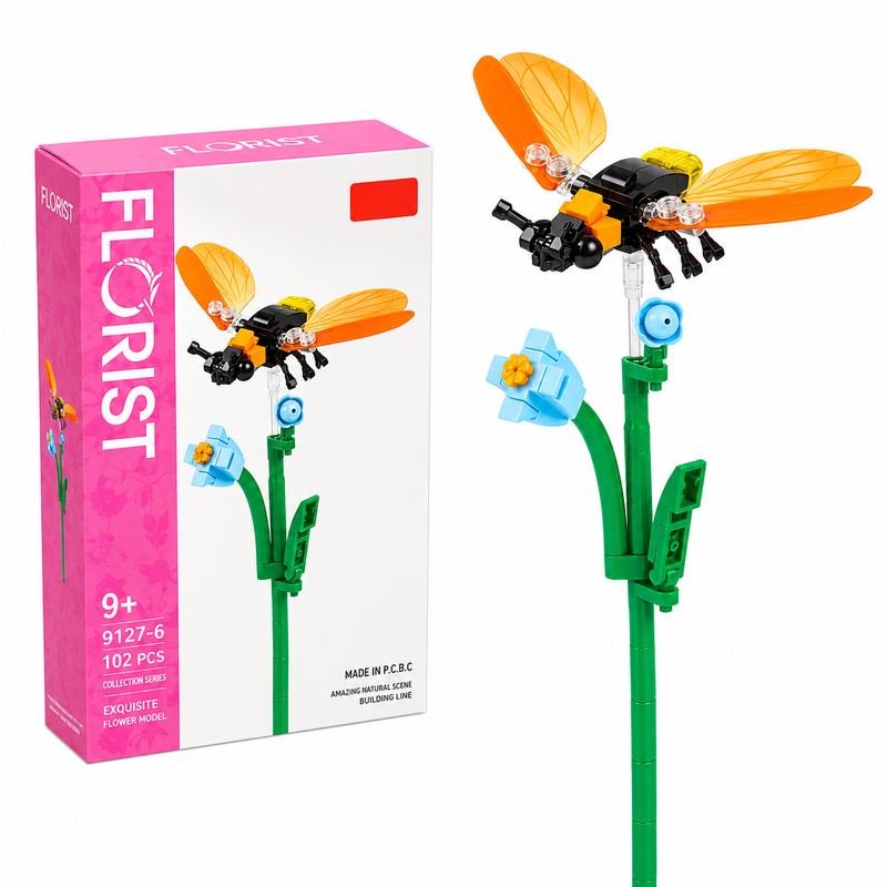 Phalaenopsis Firefly Owad na kwiatach 102 el klocki prezent dekoracja 6+
