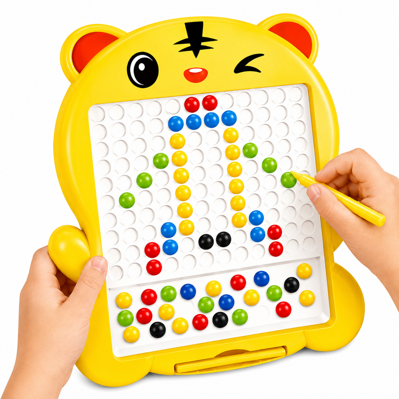 TABLICA MAGNETYCZNA TYGRYSEK MOZAIKA EDUKACYJNA DLA DZIECI 3+