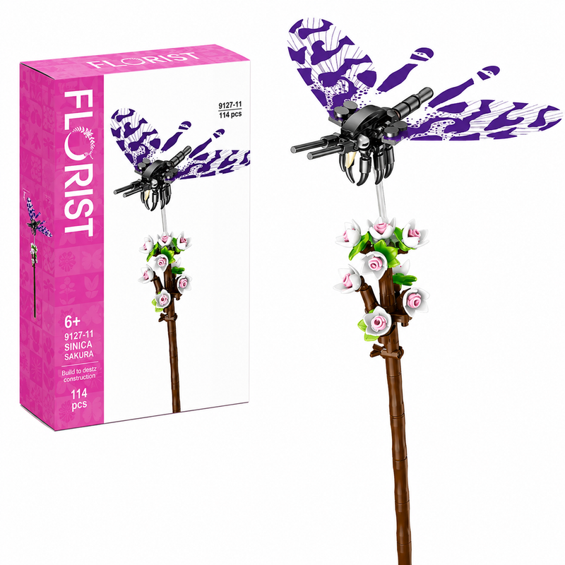KLOCKI FLORIST NEMOPISTHA SINICA SAKURA 114 EL DIY MODEL 3D DEKOR DOMU TOP