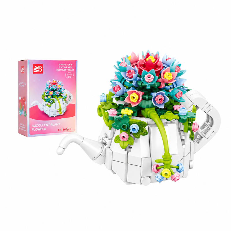 Klocki Plant Flowers Konewka z kwiatami 255 el. dla niej, dzień kobiet